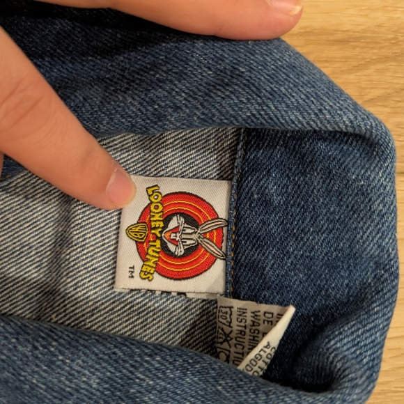 Vintage Y2K Tweety Bird Embroidered Jean Jacket - Picture 5 of 7